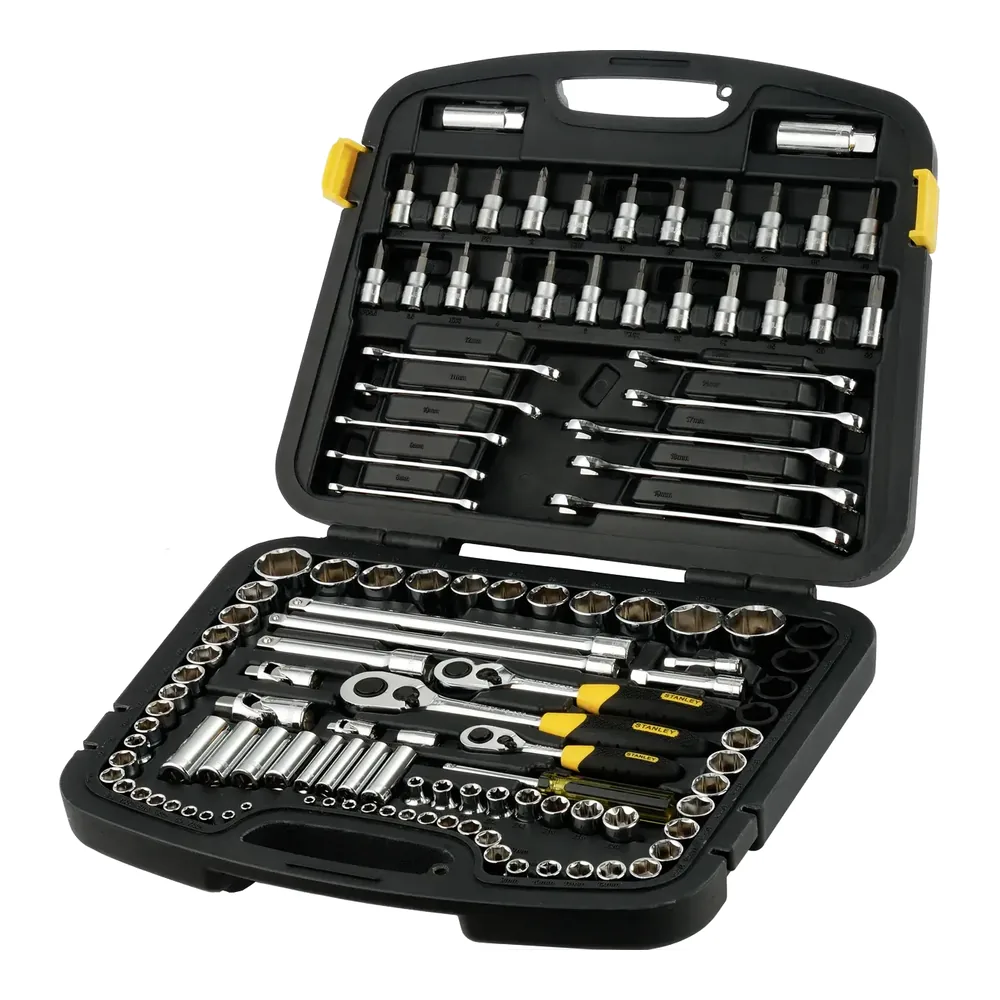 Juego de tubos 1/4, 3/8 y 1/2 x 120 piezas Stanley – foto 1