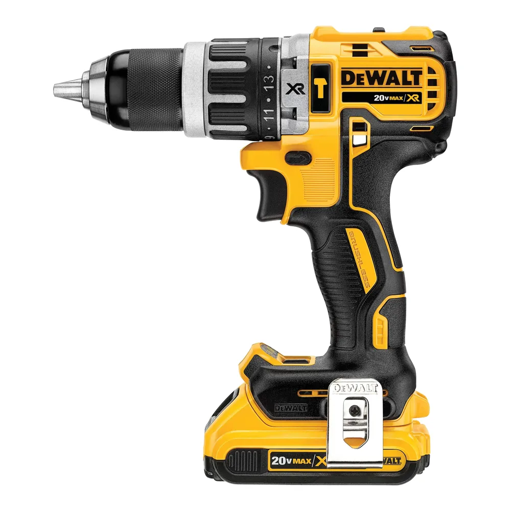 Kit taladro percutor 13 mm 20V XR brushless con 2 baterías DeWalt – foto 1