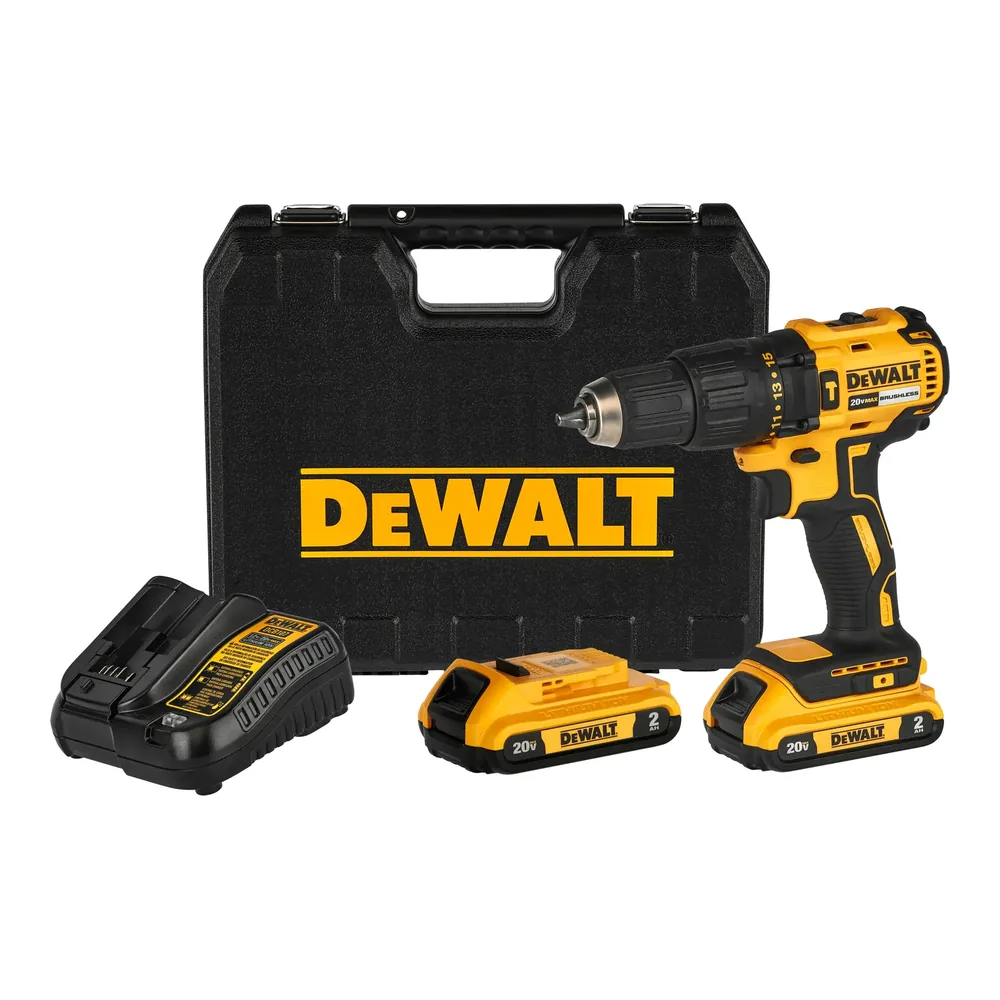 Kit taladro percutor compacto 13 mm 20V con 2 baterías DeWalt – foto 1