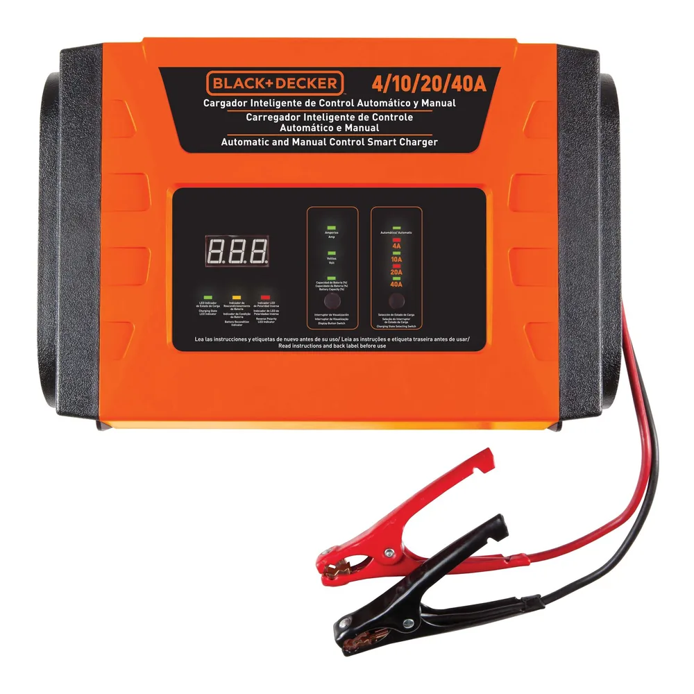 Cargador de baterías de auto 4/10/25/40 A Black+Decker