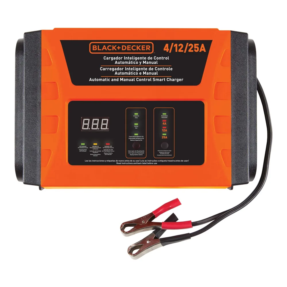 Cargador de baterías de auto 4/12/25 A Black+Decker