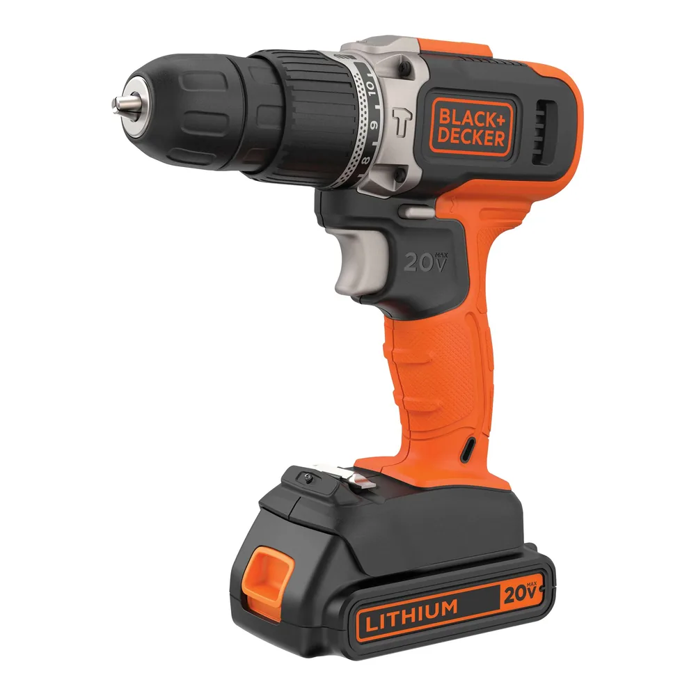 Taladro percutor inalámbrico 20 V con batería Black+Decker – foto 1