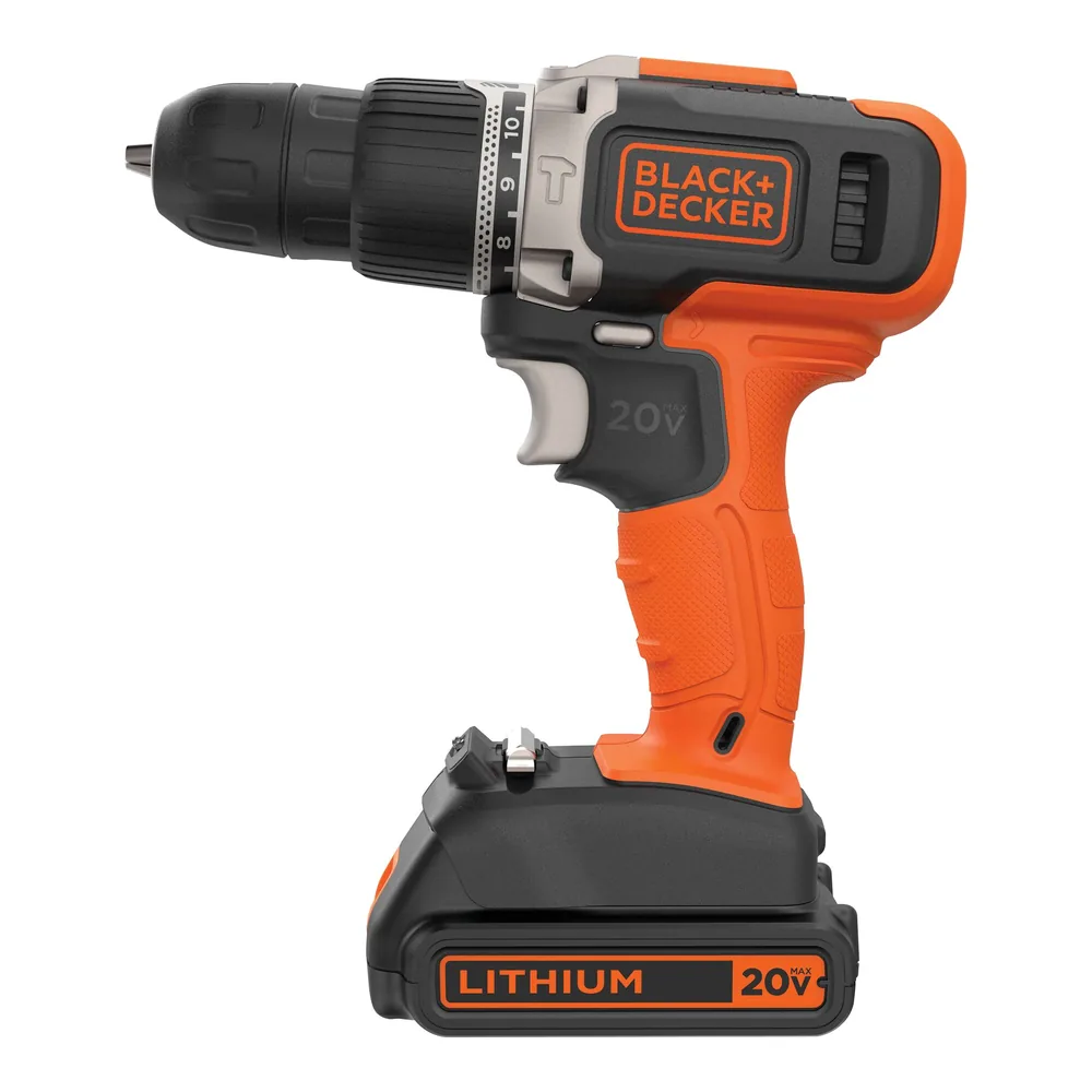 Taladro percutor inalámbrico 20 V con batería Black+Decker – foto 2