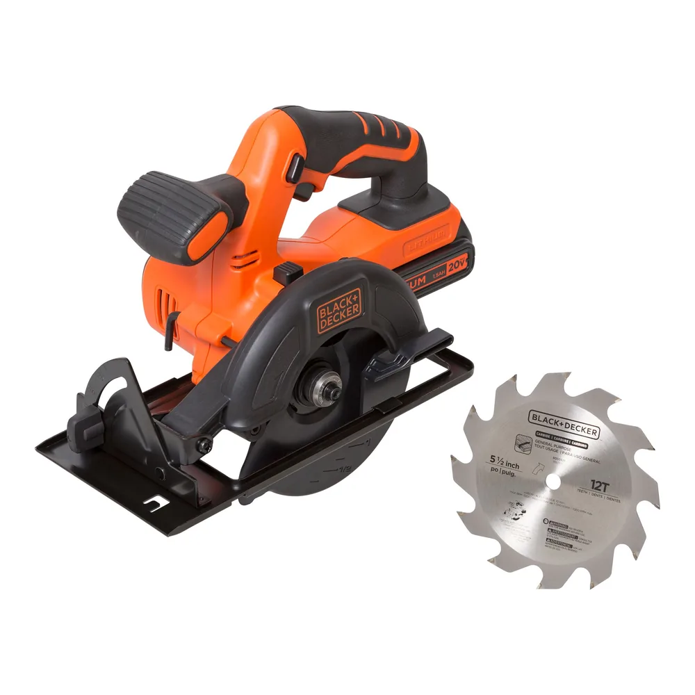 Combo taladro atornillador + sierra circular 140 mm 20 V con batería Black+Decker – foto 3