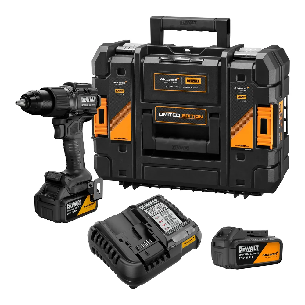 Kit taladro percutor 13 mm 20V XR McLaren con 2 baterías DeWalt – foto 1