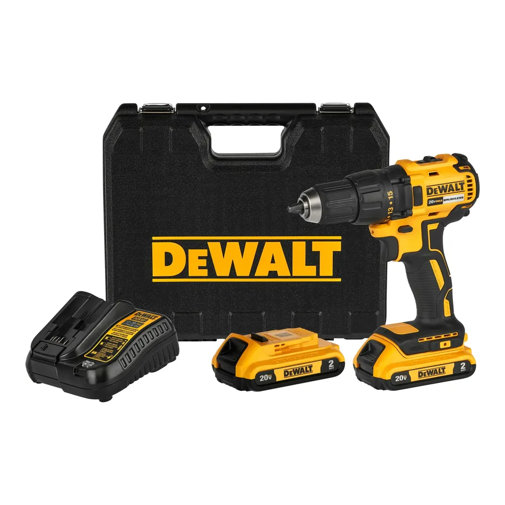 Kit taladro atornillador 13 mm 20V brushless con 2 baterías DeWalt – foto 1